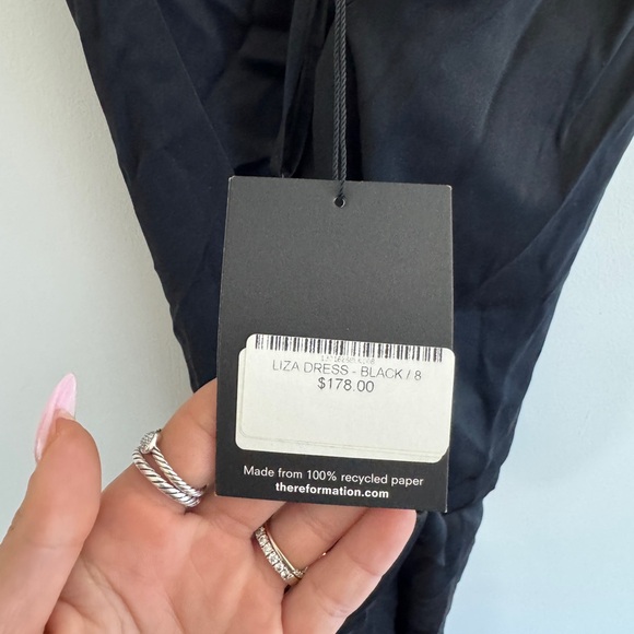 NWT reformation silk liza dress - Picture 6 of 7